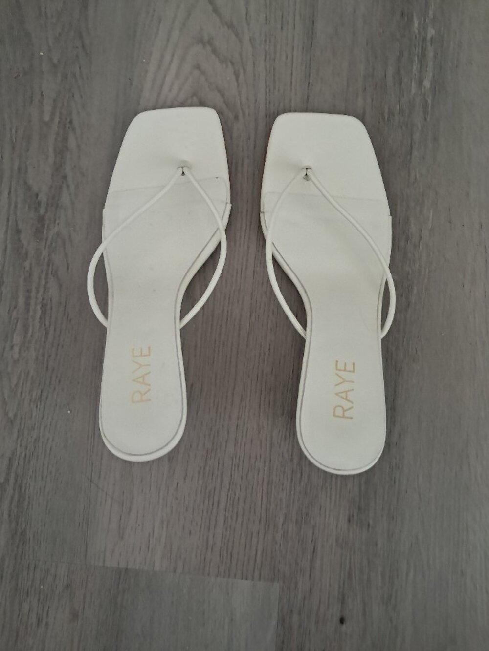 RAYE Livy ivory wedge sandal size 7.5